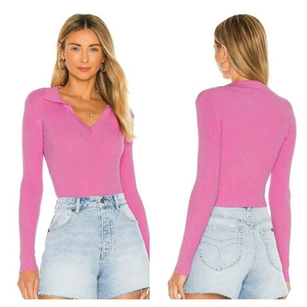 Lovers and Friends Natalia Knit Top Pink